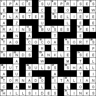 Free Crossword Puzzles Print on Previous Puzzle   Next Puzzle   Puzzle Index
