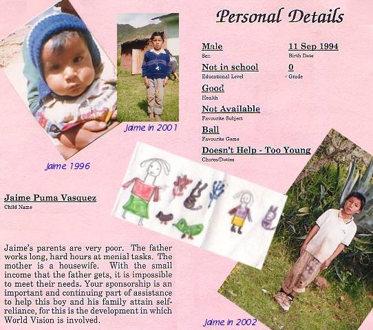 Please support World Vision 